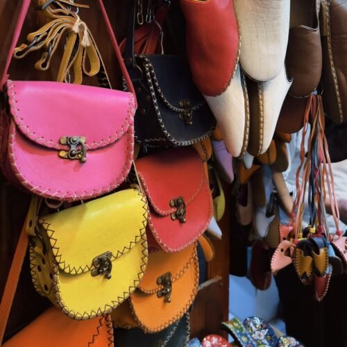 Handcrafted leather crossbody