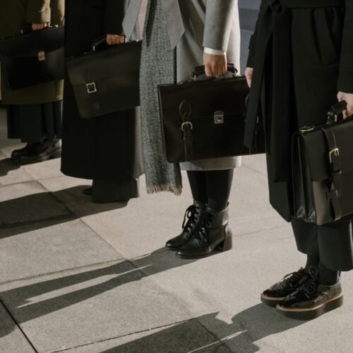 Leather briefcase